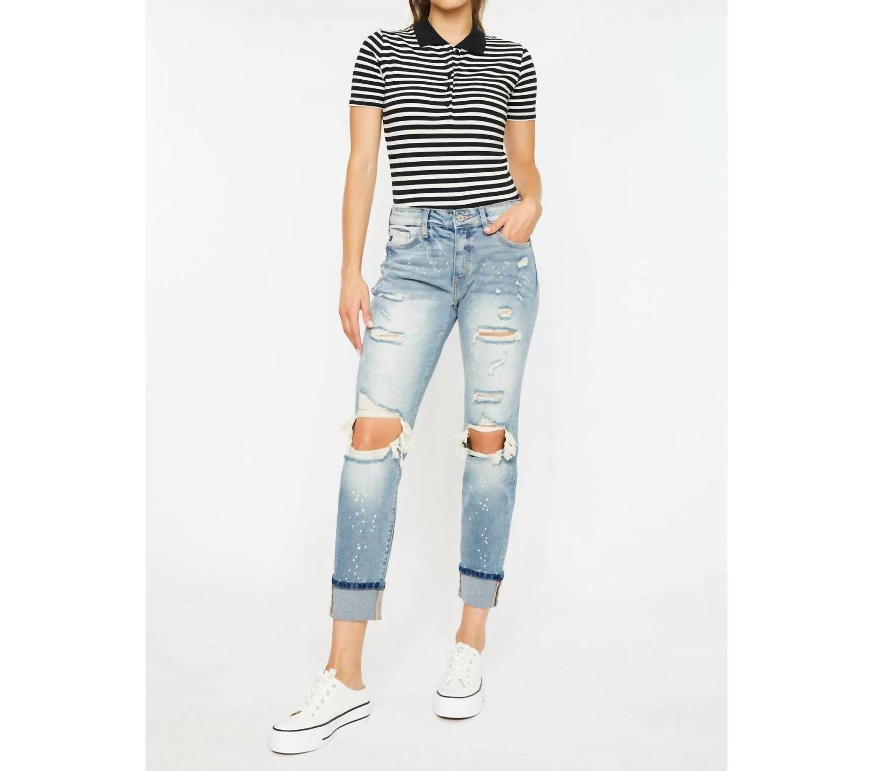 Kancan - High Rise Boyfriend Jeans