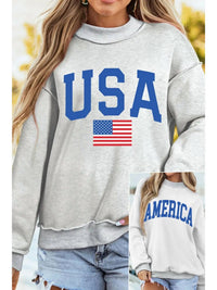 Little Daisy Closet - The Usa Reversible Mock Neck Top