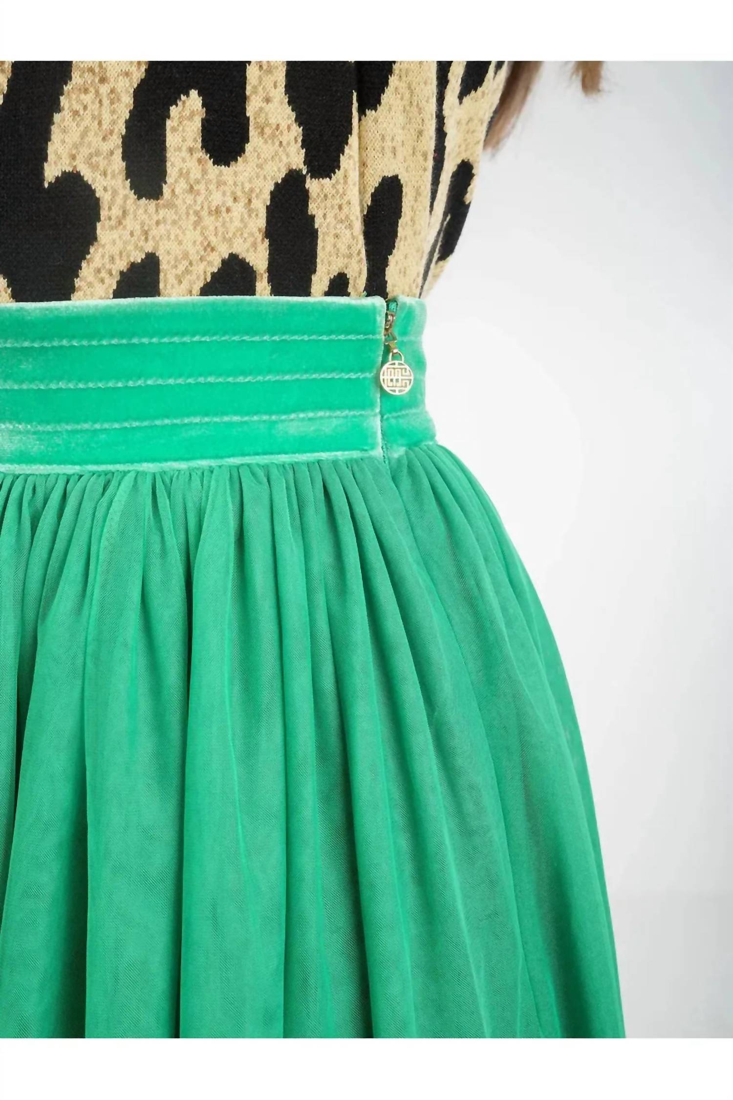 Emily McCarthy Jolly Misty Maxi Skirt in green - women's skirt - view 4
