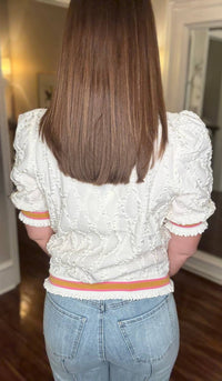 Voy - Blouse With Contrast Trim