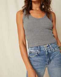 Amo - Crop Rib Tank Top