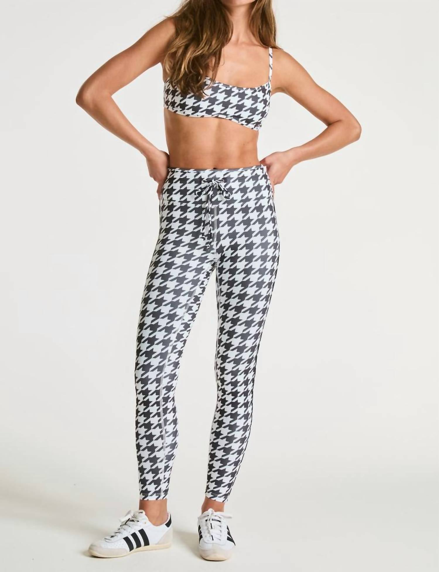 YEAR OF OURS Sport Monica Bra in houndstooth - women's intimate - view 4