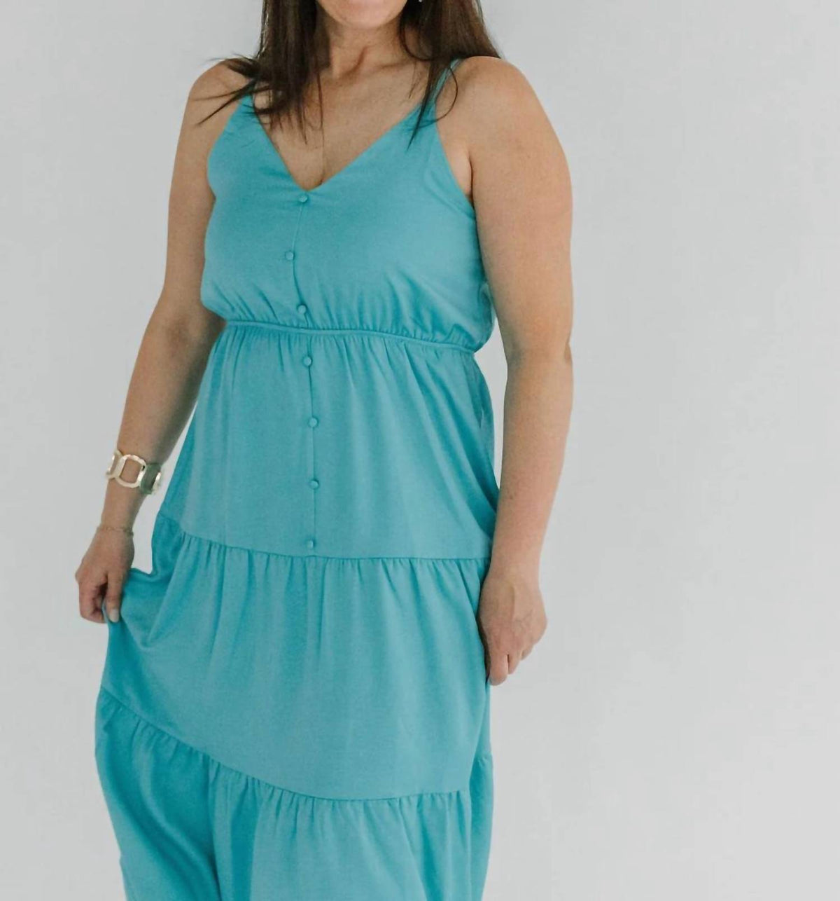 Thml - Bellamy Button Up Tiered Maxi Dress