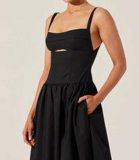 Astr - Jevi Sleeveless Bubble Midi Dress