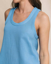 Southern Tide - Leila Double Cloth Solid Tank