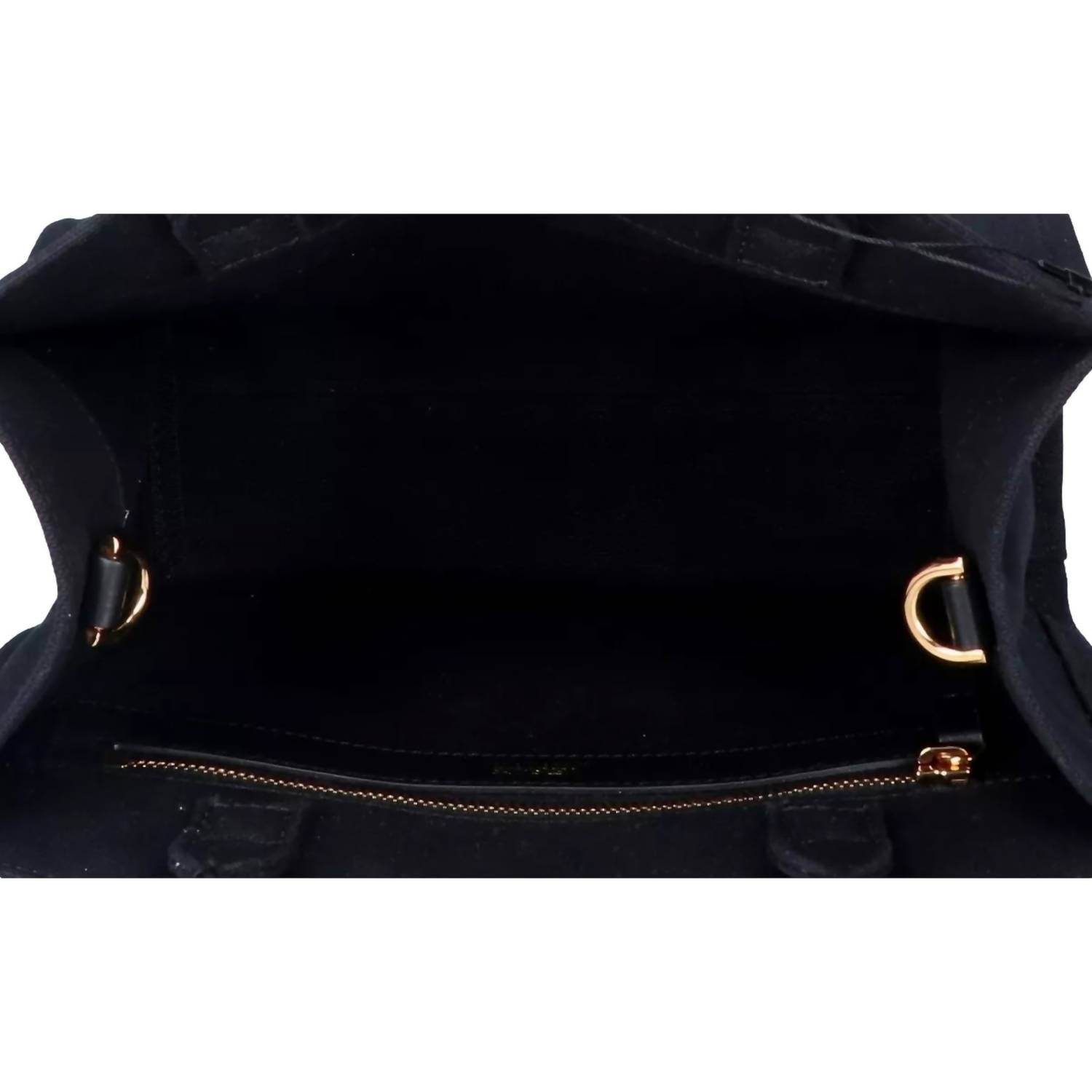 Versace - Women's Canvas Studded Logo Tote Bag