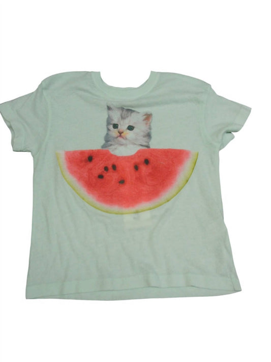 Wildfox - Kids' Cat And Watermelon Shirt