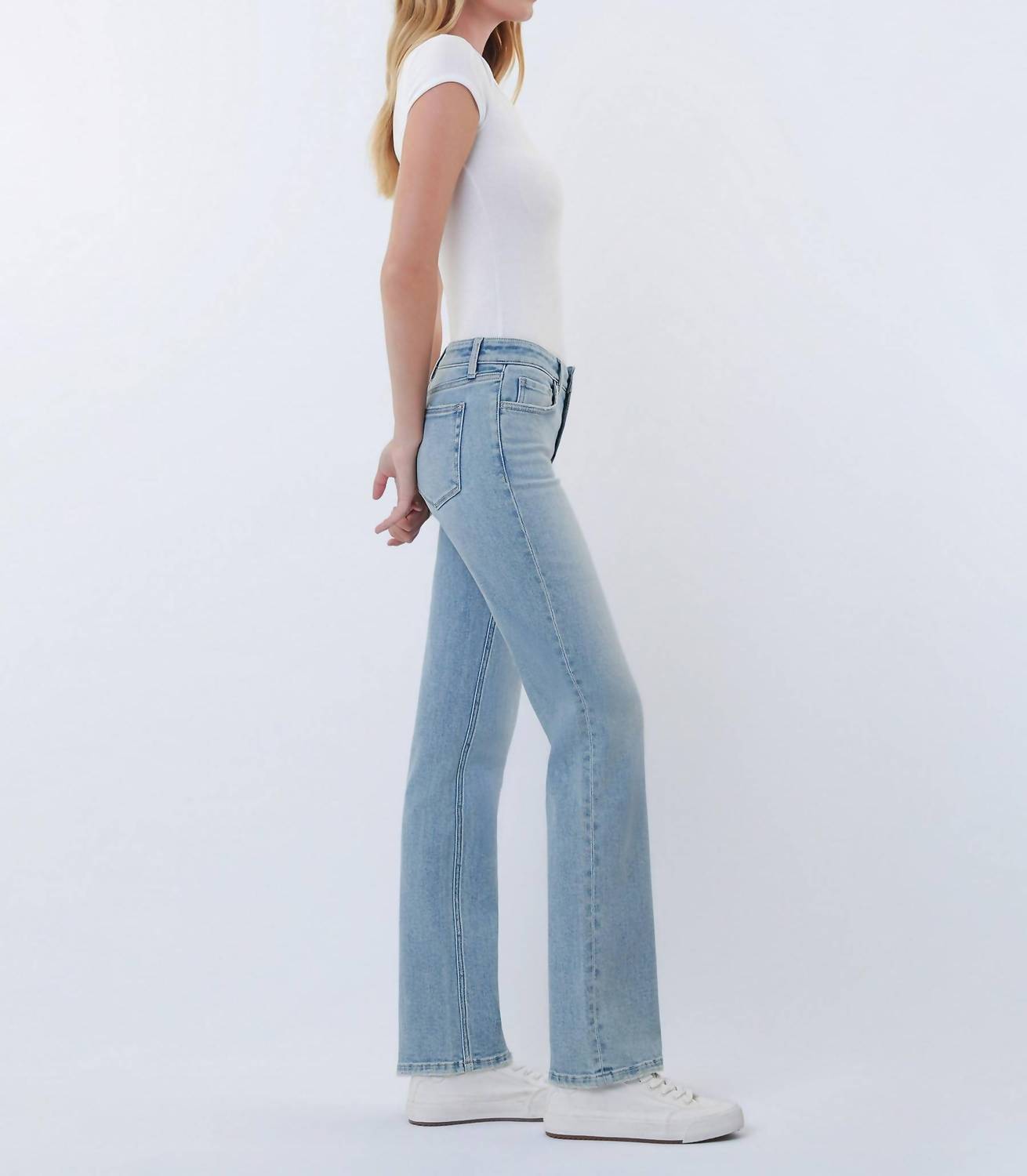 Flying Monkey - Low Rise Straight Leg Denim Jeans