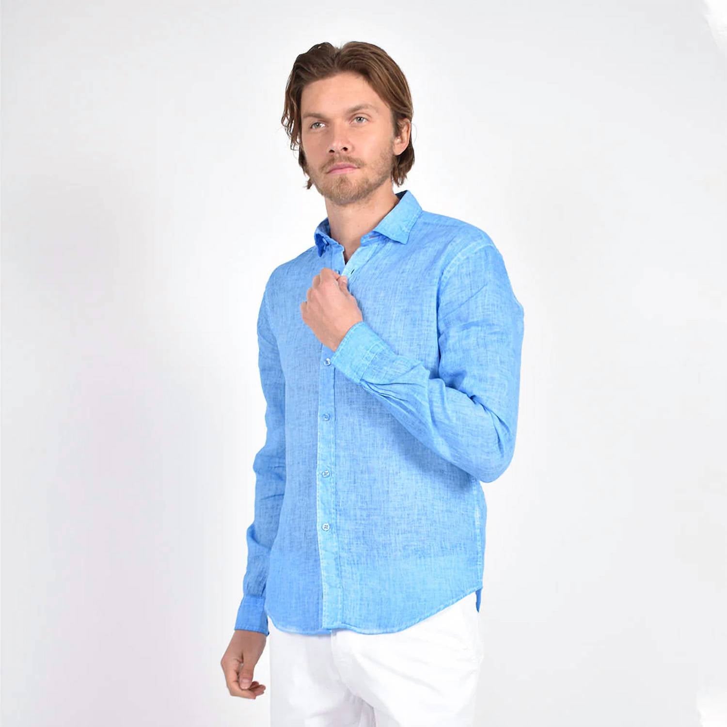 Eight X - Solid Linen Shirt