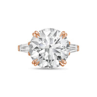 Diana M Jewels - Women's Round & Baguette Lab-Grown Diamond Jewelry Ring (10.00 Ct) - Bold