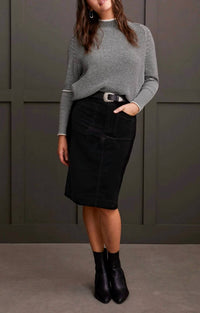 Tribal - Front Fly Corduroy Skirt