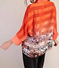 Glam - Tamara Lapel Collar Oversize Top