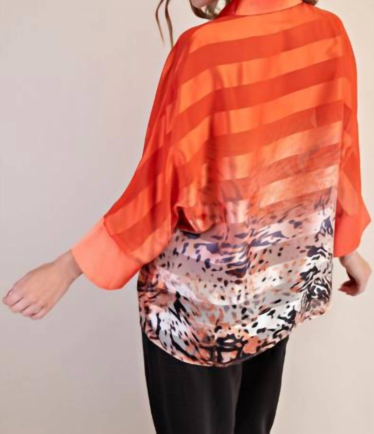 Glam - Tamara Lapel Collar Oversize Top