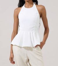 Sugarlips - Karmina Peplum Halter Top