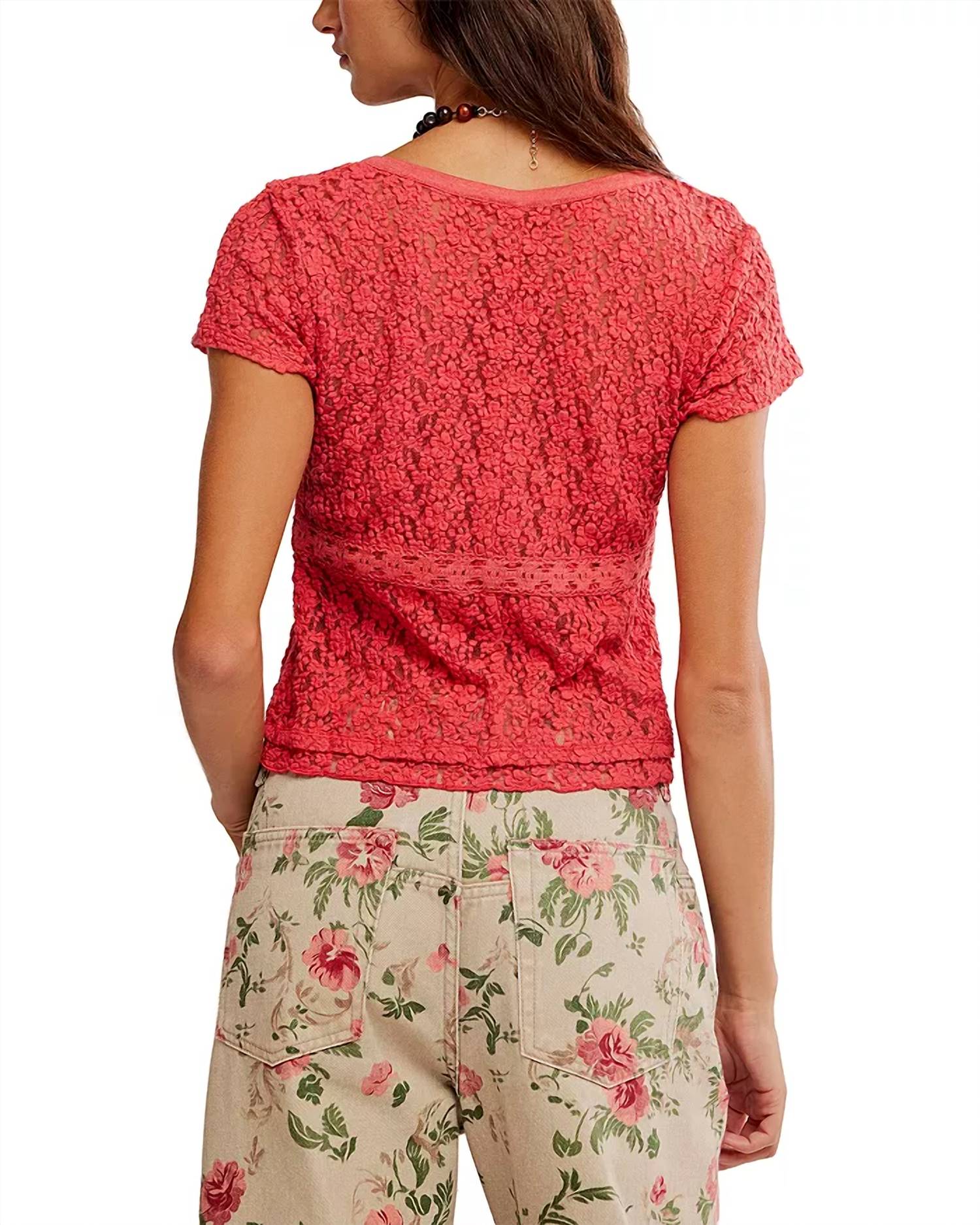 Free People - Claro Short Sleeve Blouse