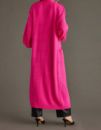 Panache Apparel The Harper Duster Cardigan in pink - women's cardigan - view 4