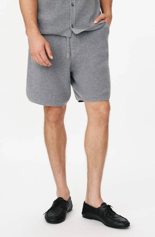 Atm - Merino Cotton Cashmere Blend Waffle Short