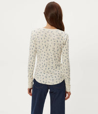 Michael Stars - Women's Regan Print Henley Top