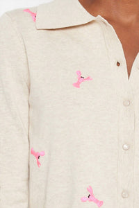 Lisa Todd - Lobster Embroidered Snap Sweater