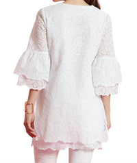 Tyler Boe - Christa Eyelet Tunic Top