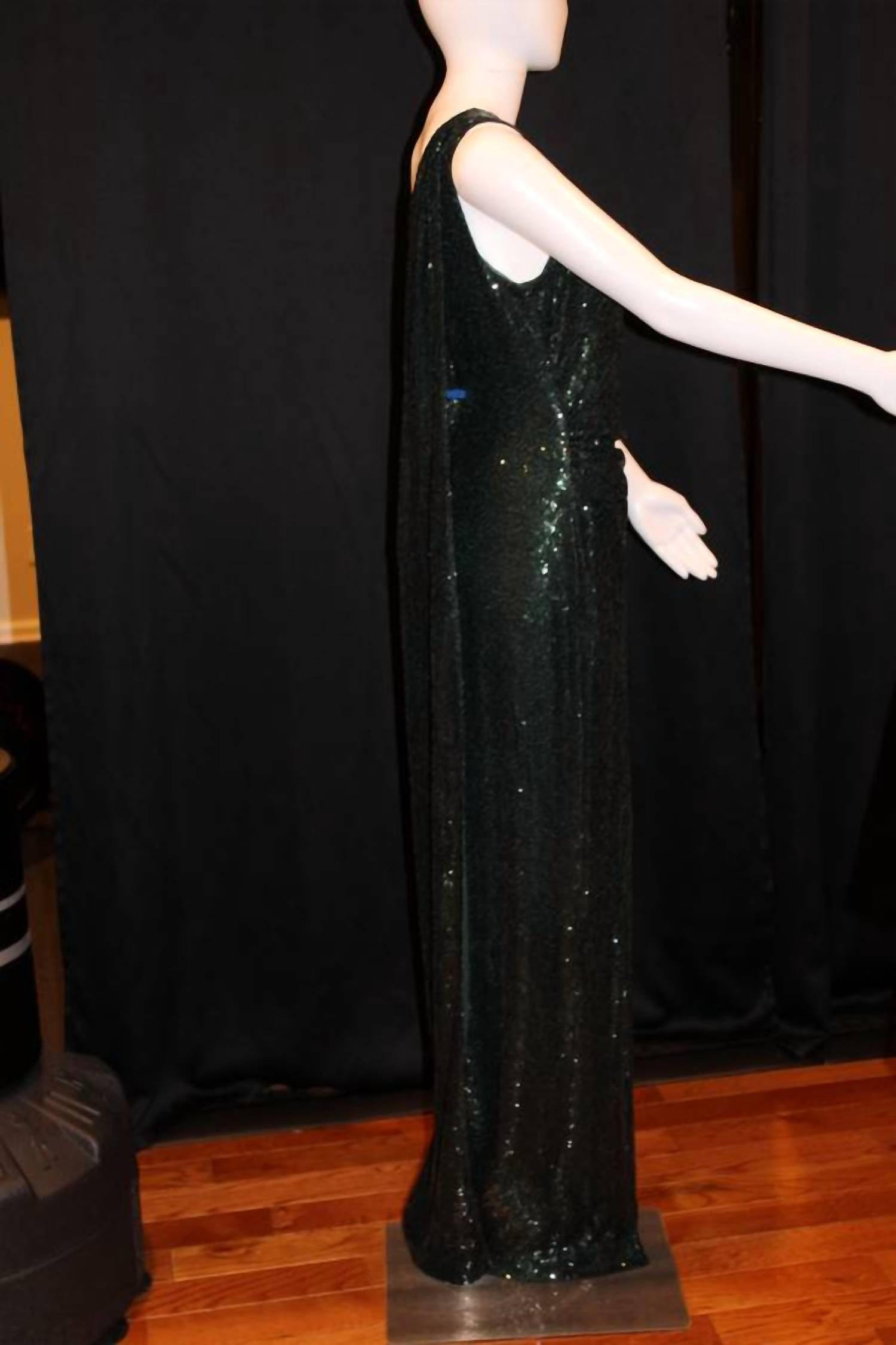 Ralph Lauren - Sequined One Shoulder Gown