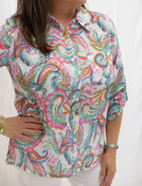 Charlie B - Women's Gauze Printed Top