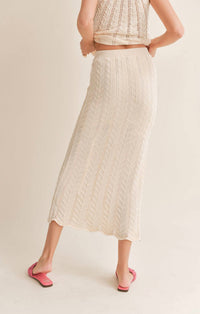 Sadie & Sage - BABY CHEVRON KNIT MAXI SKIRT