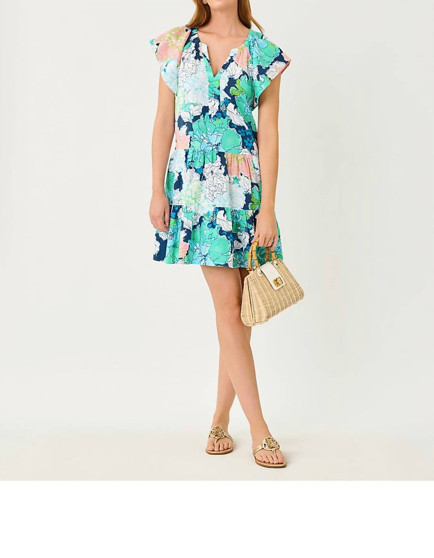 Lilly Pulitzer - Norella Flutter Sleeve Linen Dress