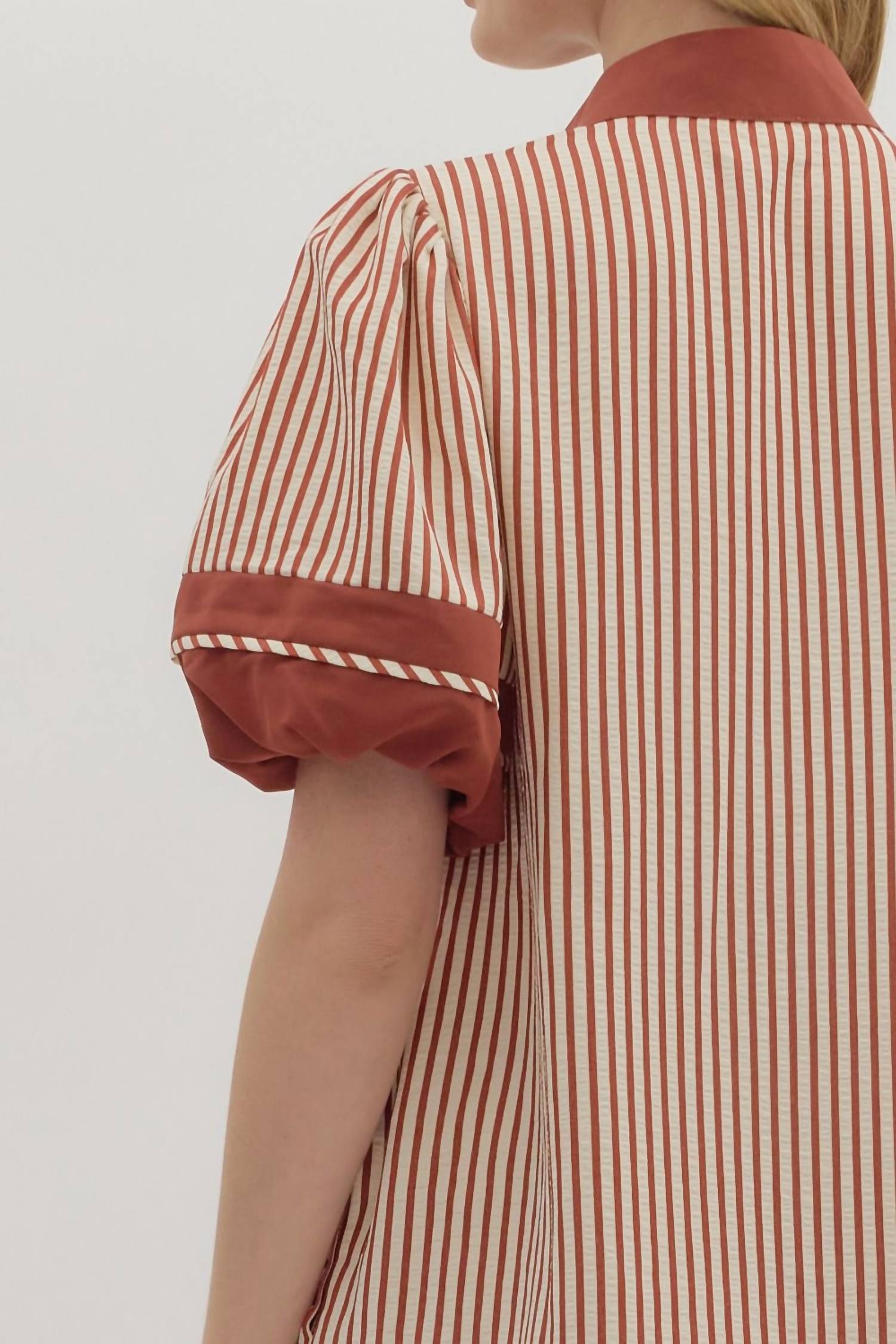 Entro - Beauty Stripe Mini Dress