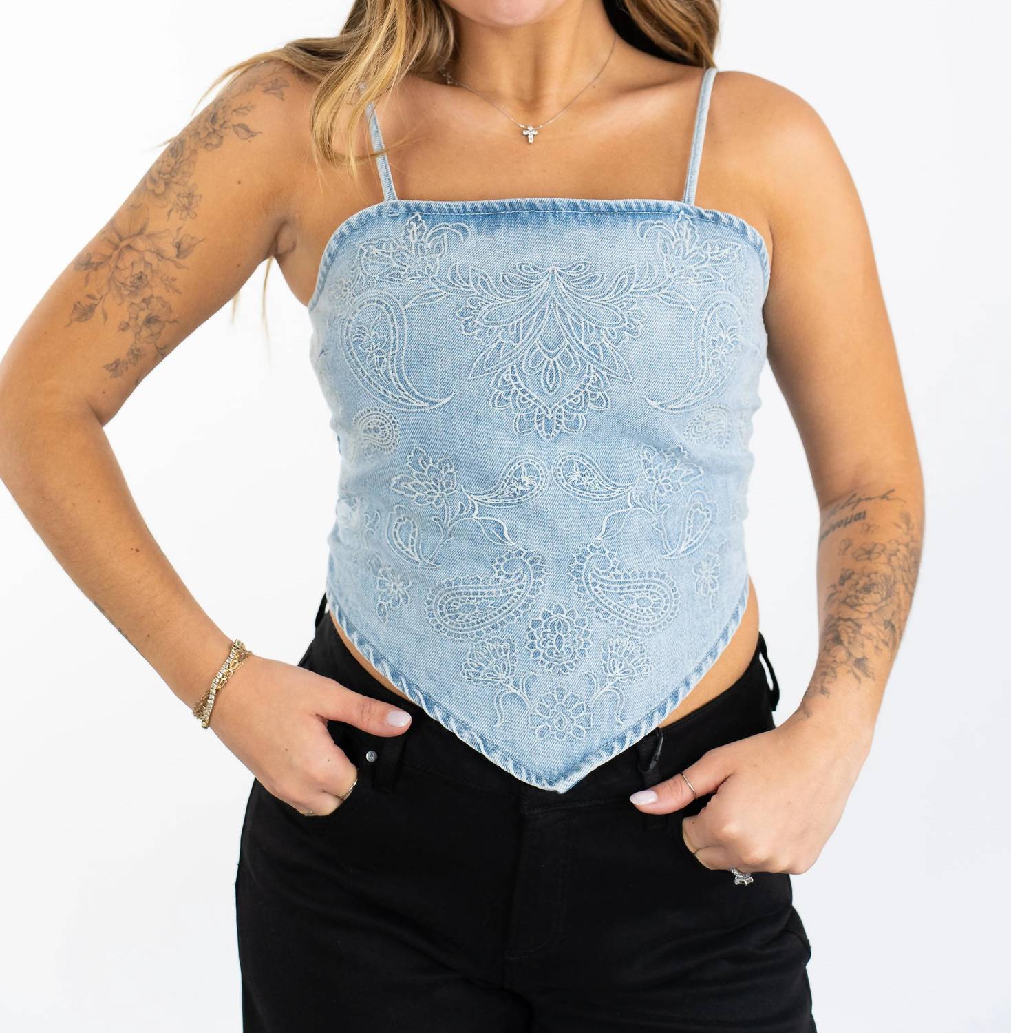 Raisonnel - Romy Denim Bandana Top