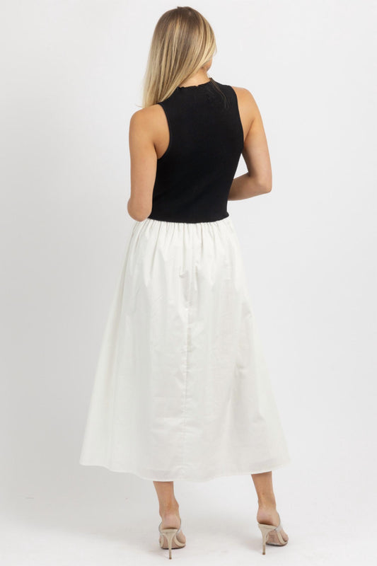 Lalavon - Madison Contrast Poplin Dress