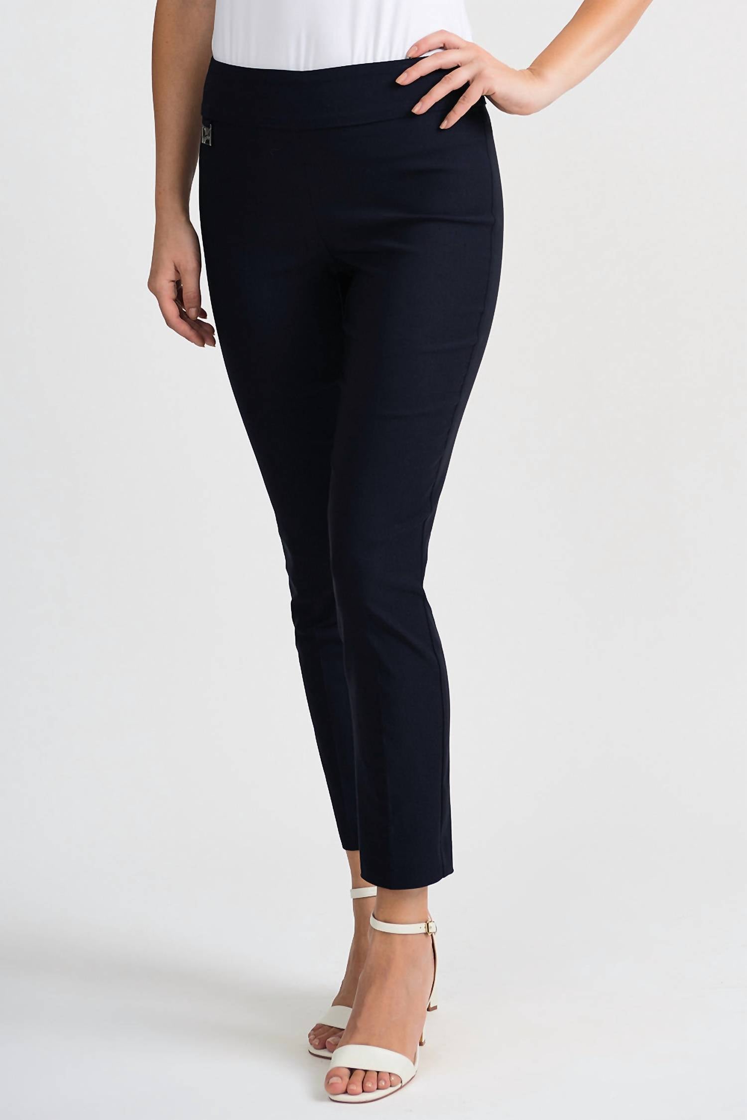 Joseph Ribkoff - Straight Leg Pull On Cropped Pants