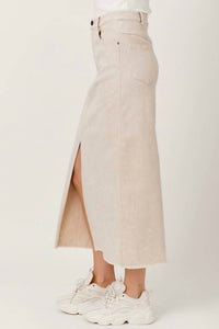 Mystree - Washed Front Slit Skirt