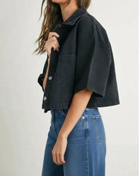 Buttermelon - Selina Button Front Cropped Jacket