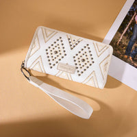 Wrangler AZTEC STUDDED WALLET WRISTLET in beige - women's bag