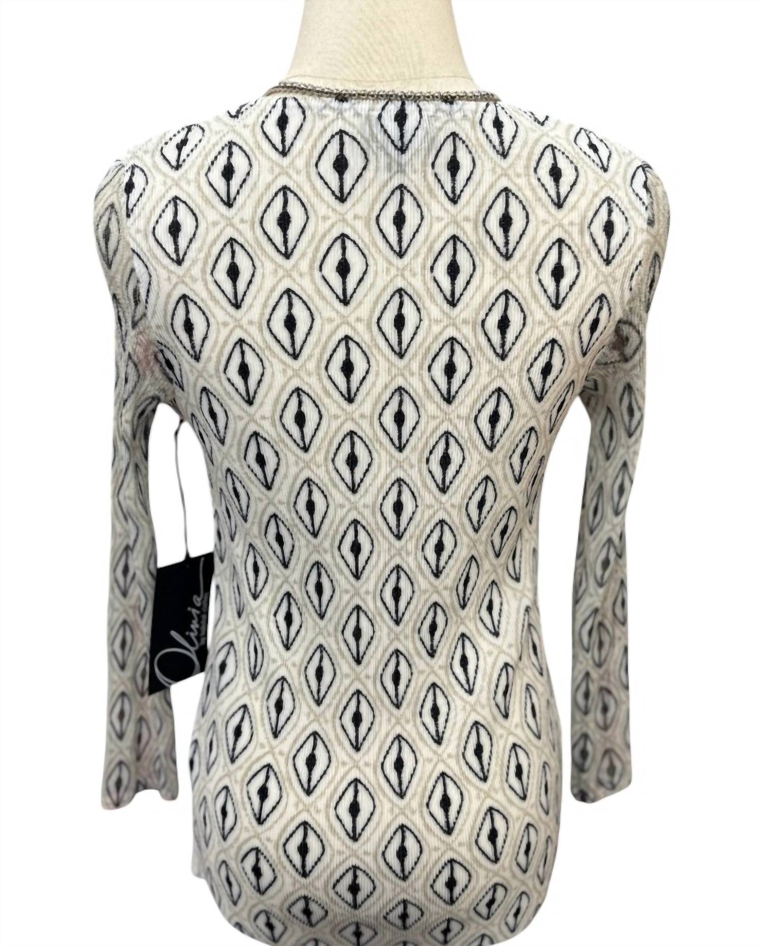 Olivia By Habitat - Women's Parisian Pleats Pullover Blouse