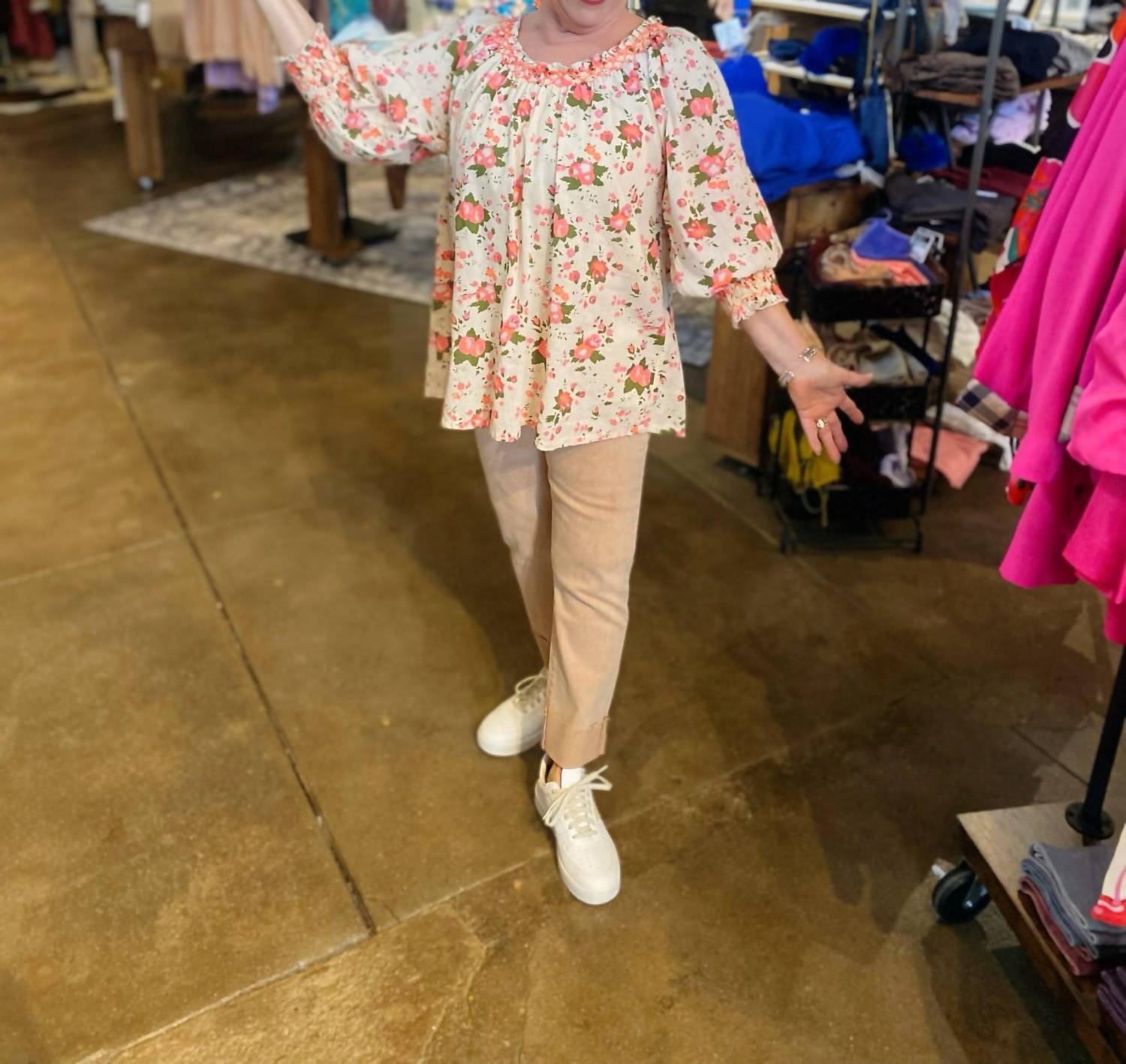 Ivy Jane - Smocked Neck & Cuff Top