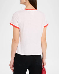 Cinq A Sept - Rhinestone Love Ringer Tee