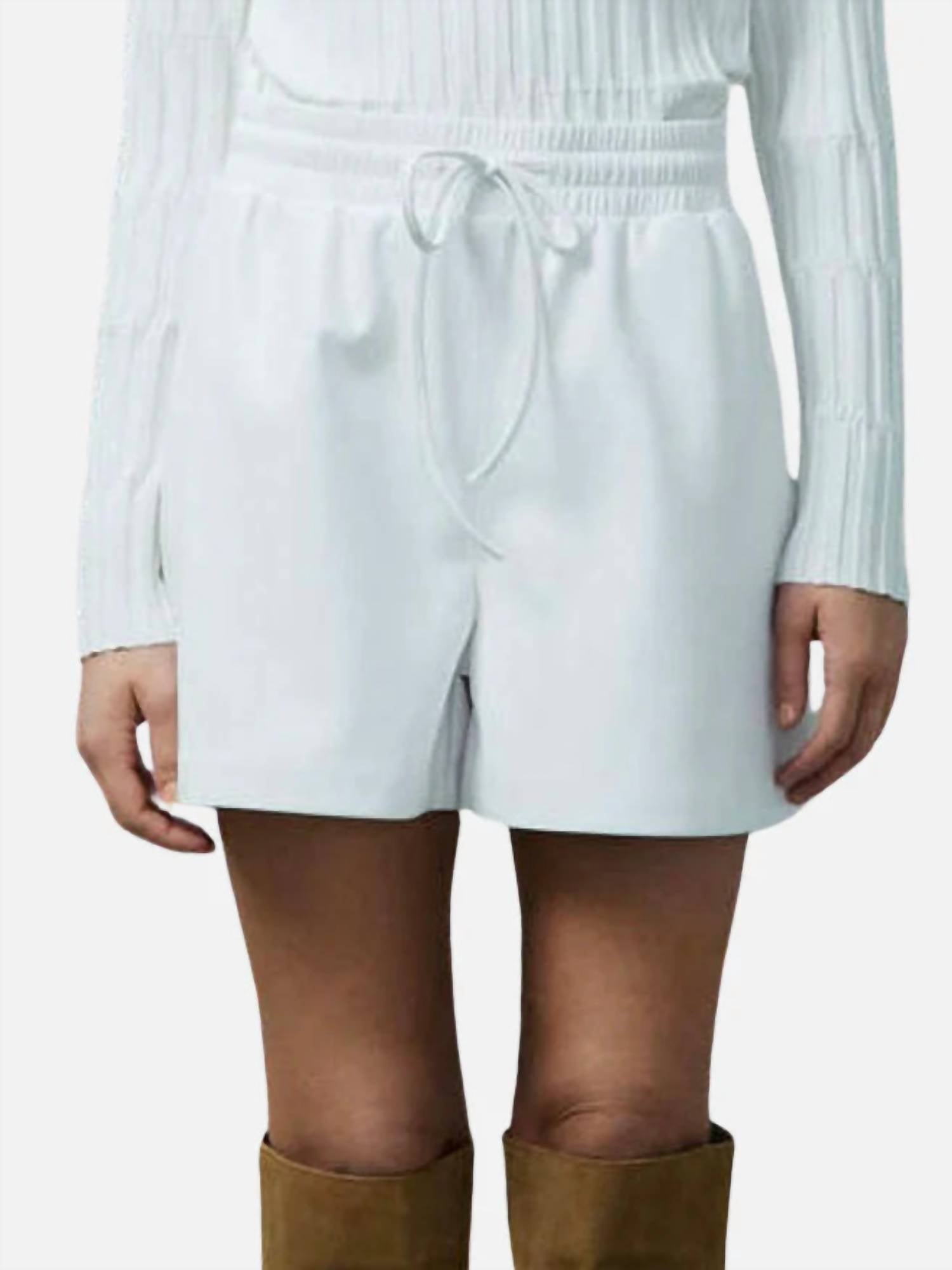 Melissa Nepton - Stony Vegan Leather Shorts