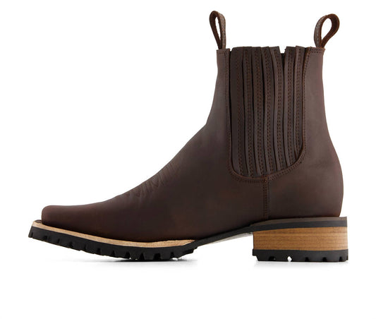 Forastero - Men's Leather Chelsea Boots With Side Zipper