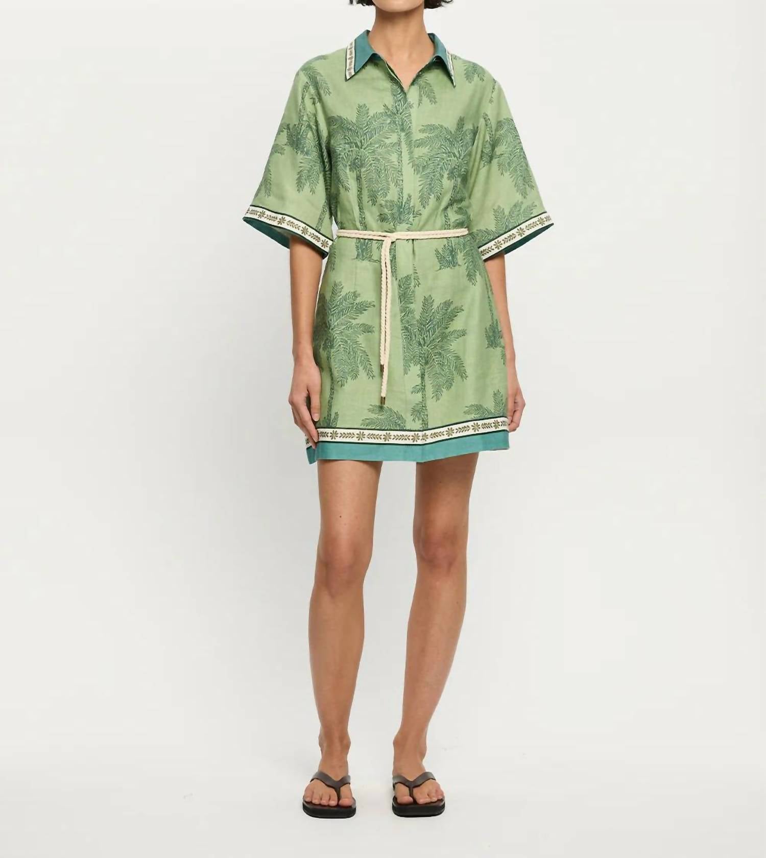KIVARI Mini Shirt Dress in alani - women's dress