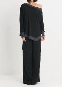 Planet By Lauren G. - Angle Pocket Pants