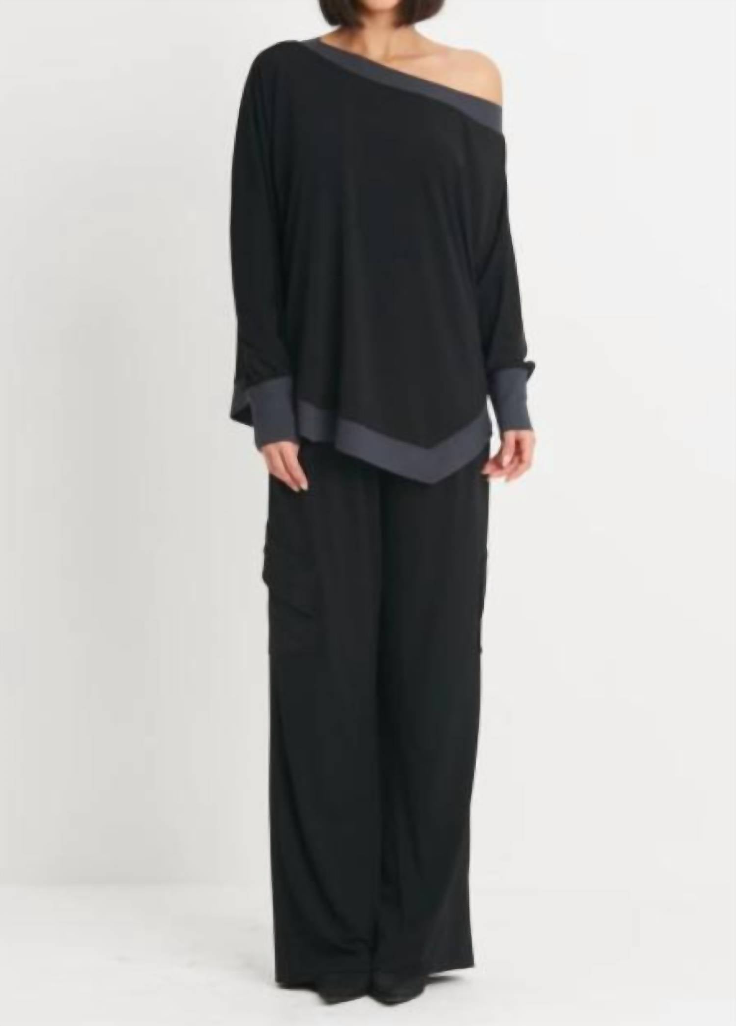 Planet By Lauren G. - Angle Pocket Pants