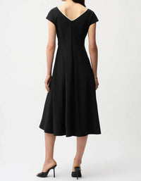 Joseph Ribkoff - Buckle Detail Fit And Flare Dress