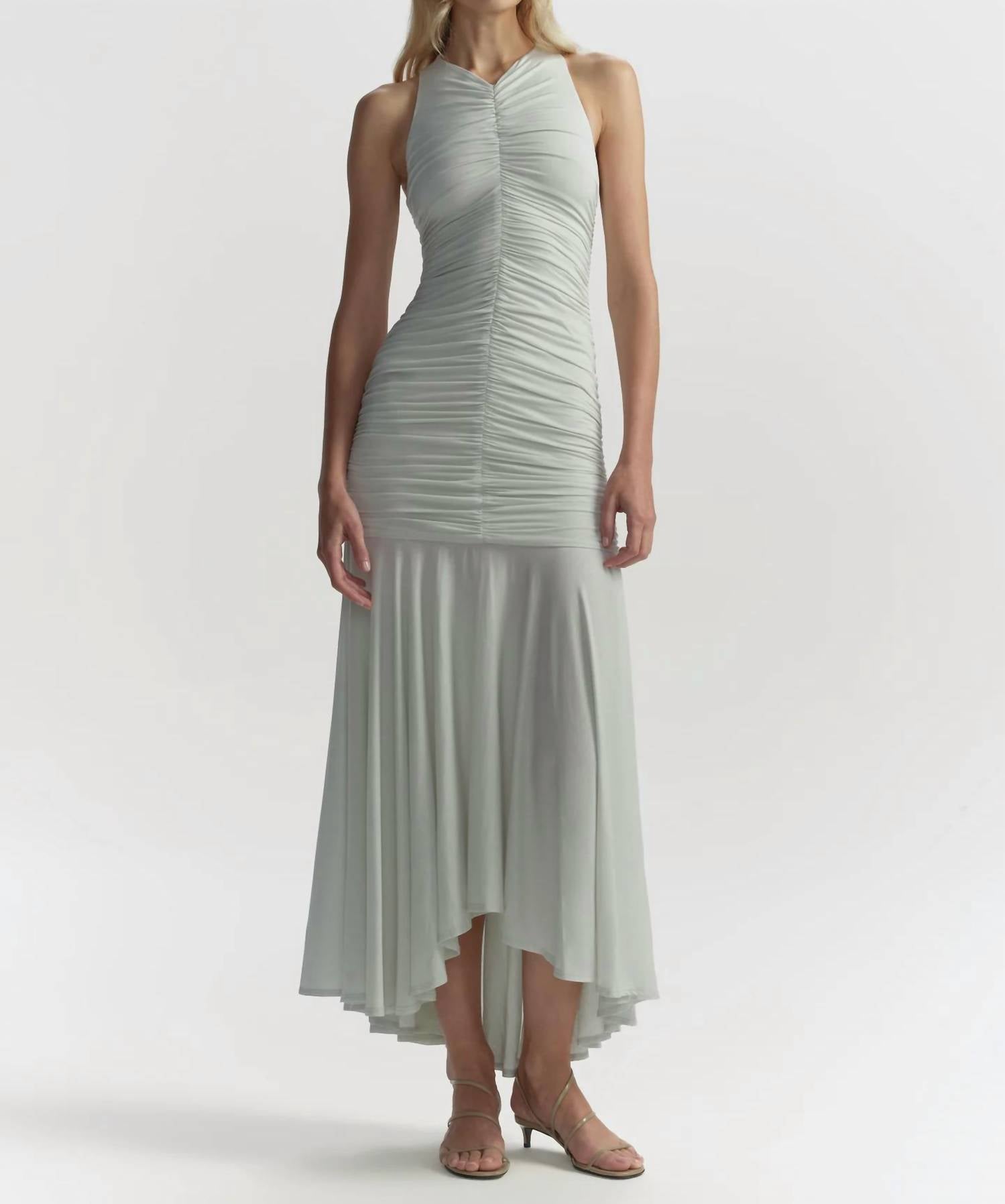 A.L.C. - Ayla Ruched Knit Midi Dress