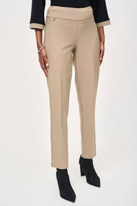 Joseph Ribkoff Women's Slim Fit Pants in java - women's pants - detail view