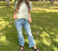 Sneak Peek - Lets Go Out Kick Flare Denim Jeans