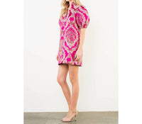 Thml - Puff Sleeve Floral Embroidery Detail Dress