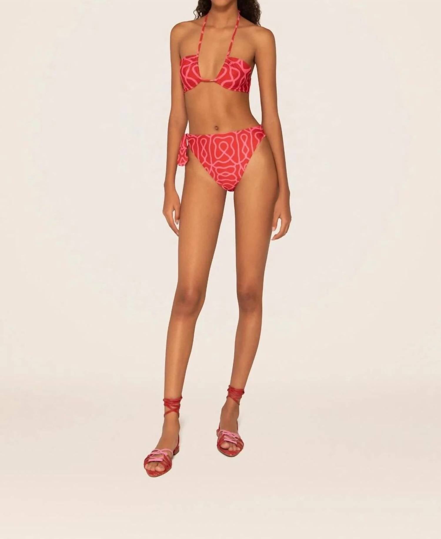 Agua By Agua Bendita - Candela Ipanema Escarlata Bikini Top