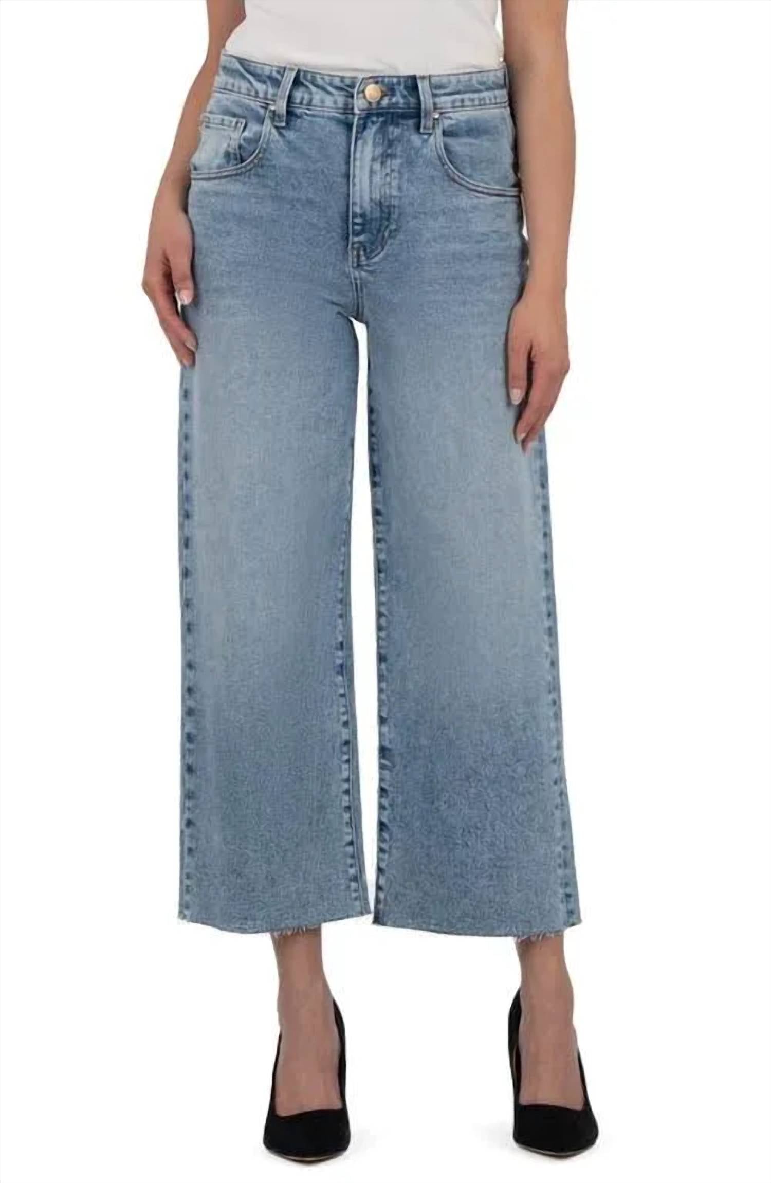 Kut From The Kloth - GWEN HIGH RISE WIDE LEG SLOUCHY WIDE LEG JEANS